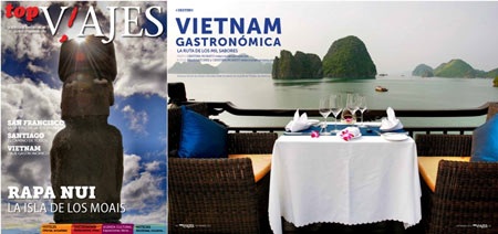 Truyền thông Tây Ban Nha ca ngợi Paradise Cruises Hạ Long - 1 Top VIAJES (Top TRAVEL) miêu tả Paradise Cruises như khách sạn nổi 5 sao.