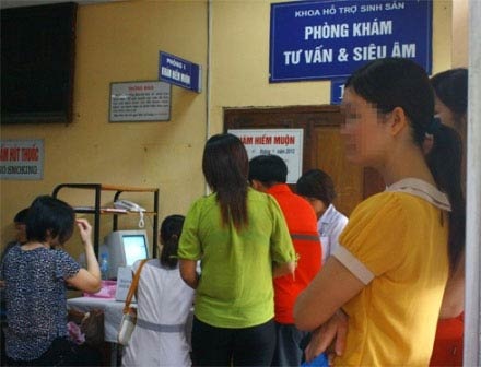 Phần lớn người đến khám ở khoa hiếm muộn là phụ nữ 