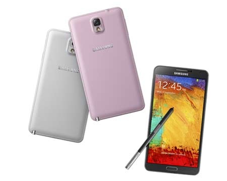 Phablet và cuộc đua nóng bỏng năm 2013 - 1 Galaxy Note 3 với lưng được bọc da