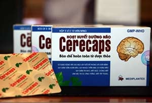 Thiếu máu não và cách điều trị - 2 CERECAPS – Hoạt huyết, Tăng cường tuần hoàn não