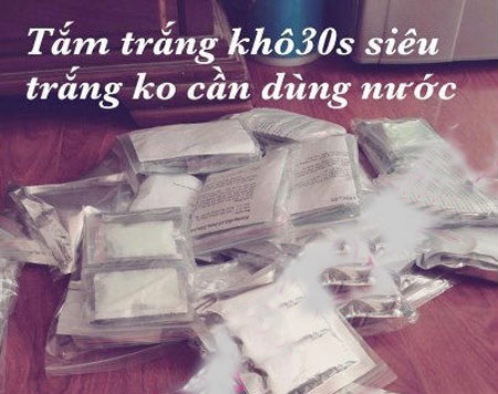 Nhiều người nghi ngờ tính hiệu quả của tắm trắng khô
