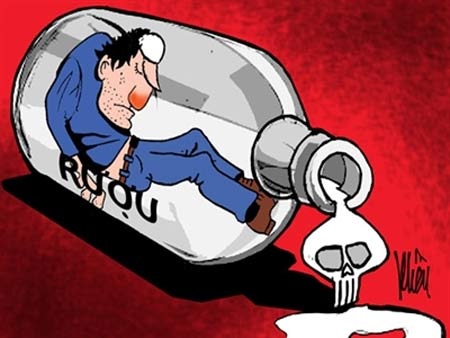 Vào Viện Sức khỏe tâm thần nghe chuyện rượu - 1 MINH HỌA : KHỀU.