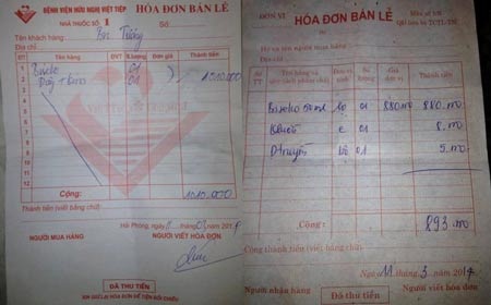 Không mua thuốc đắt bệnh viện, bác sĩ từ chối tiêm? - 2 Lọ thuốc được bác sỹ khoa nội 2 kê đơn chỉ định chuyền cho bệnh nhân