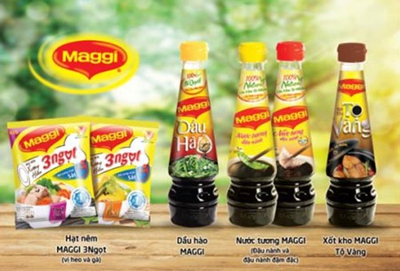 Chú thích ảnh: Các dòng sản phẩm MAGGI tại Việt Nam