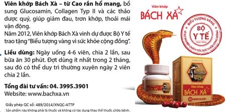Để được tư vấn về bệnh khớp, vui lòng gọi đến tổng đài: 04. 3995. 3901