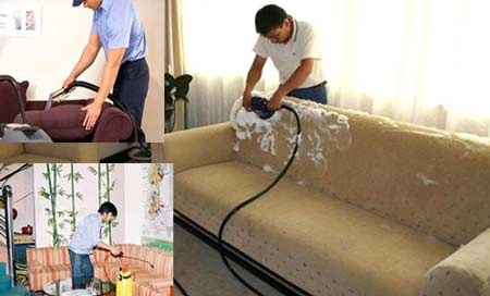 Dịch vụ BABYLON - Quy trình chuẩn giặt thảm văn phòng, khách sạn, gia đình - 1 Giặt ghế sofa tại nhà