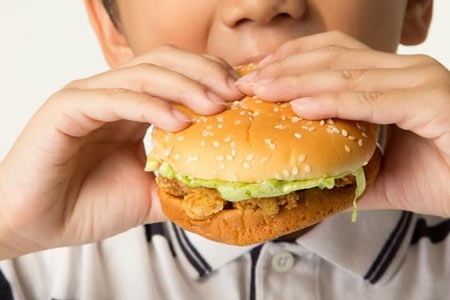 Không nên cho trẻ ăn thường xuyên và quá nhiều thức ăn nhanh theo sở thích của trẻ.