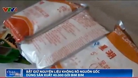 Nguyên liệu sản xuất bim bim: Mập mờ nguồn gốc - 1 Ảnh: VTV Online