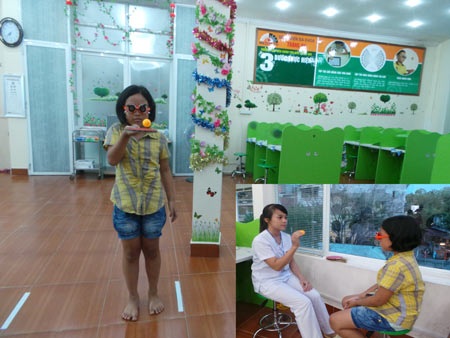 Cận cảnh phương pháp tập luyện mắt điều trị tật khúc xạ - 8 Luyện mắt với bóng bàn