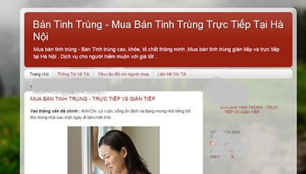 Bán tinh trùng qua mạng: Muôn lời hứa trên trời - 1 Nhiều trang web rao bán tinh trùng trên mạng vẫn đang hoạt động công khai.
