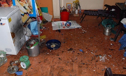 Hiện trường vụ nổ.