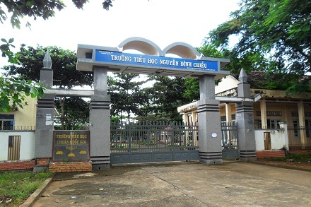 Trường tiểu học Nguyễn Đình Chiểu, xã Tâm Thắng, huyện Cư Jút, tỉnh Đắk Nông.