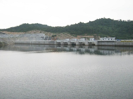 Hồ thủy điện Đồng Nai 3 - nơi xảy ra vụ lật thuyền.