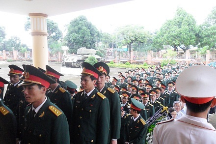 Lễ viếng Đại tướng tại tỉnh