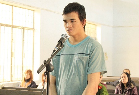 Bị cáo Võ Quang Lộc tại phiên tòa, ngày 7/11