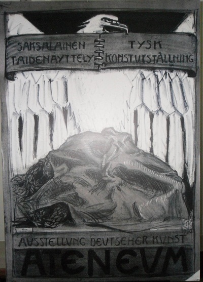 Hầu như bức tranh áp-phích nào cũng thu hút người xem.