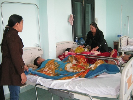 Trong ngày 22/1 đã có 3/7 học sinh xuất viện về nhà.