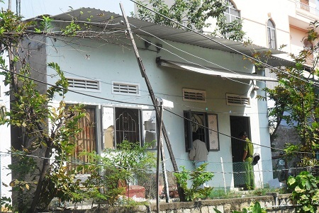 Căn nhà nơi xảy ra án mạng.