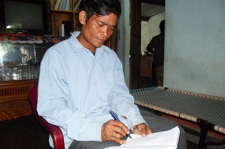 Ông Nguyễn Thành Chung, nguyên Phó Chỉ huy tham mưu trưởng Cơ quan Quân sự huyện Khánh Sơn.