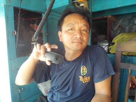 Tàu cá của ngư dân Khánh Hòa neo đậu tại Hòn Rớ, Nha Trang