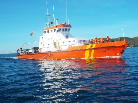 Đang cứu nạn tàu cá Quảng Nam cùng 32 thuyền viên bị nạn trên biển