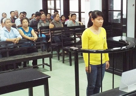 Bị cáo Lê Thị Minh Trang.