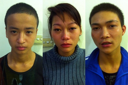 Các đối tượng bị cảnh sát bắt giữ.