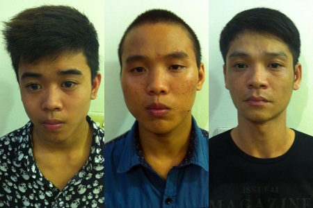 Các đối tượng bị cảnh sát bắt giữ.