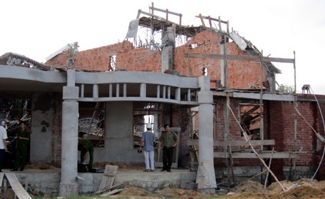 Sập trần công trình đang xây dựng, 1 người chết, 3 người trọng thương - 1 Công trình nơi xảy ra vụ việc.