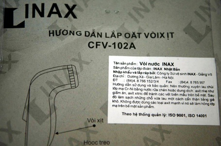 Hà Nội: Kho chứa hơn 5 tấn sen, vòi tắm “dỏm” bị phát hiện - 2 Hướng dẫn sử dụng y như thật.