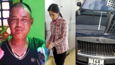 Bắt vợ “ông trùm” vùng biên Dũng “mặt sắt”, thu giữ siêu xe Phantom chống đạn - 1 Vợ chồng Dũng “mặt sắt” và chiếc xe Rolls - Royce Phantom của Dũng vừa bị thu giữ.