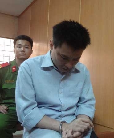 Đạo chích bẻ khóa trại giam để…tiếp tục phạm tội - 1 Nguyễn Quang Tâm tại phiên tòa.