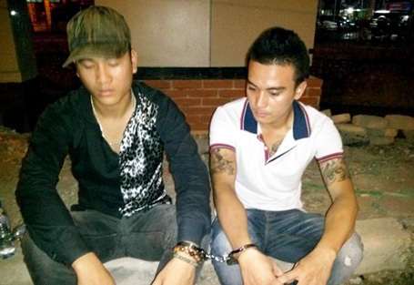 Nguyễn Tùng Lâm (trái) và Cao Anh Tuấn.