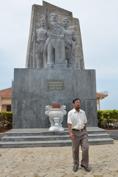 Bất chấp Trung Quốc ngang ngược, ngư dân quyết vươn khơi bám biển - 9 Tượng đài Đội Hoàng Sa kiêm quản Bắc Hải đứng sừng sững giữa biển Đông.