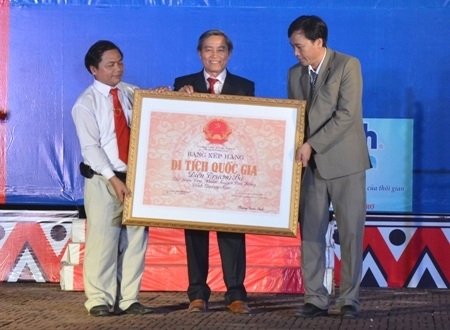 Đón nhận di tích lịch sử cấp quốc gia Điện Trường Bà