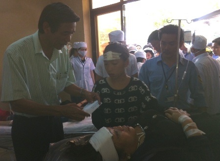 Địa phương kịp thời quan tâm và chỉ đạo điều trị nạn nhân.