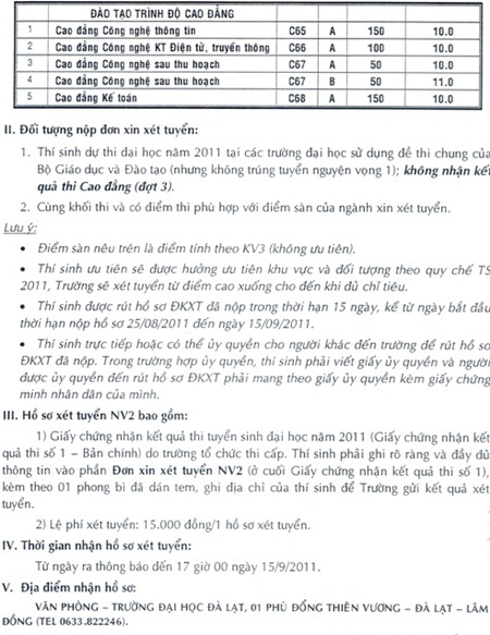 Điểm chuẩn ĐH Đà Lạt, Công đoàn, Y tế Công cộng - 3 Điểm chuẩn ĐH Đà Lạt, Công đoàn, Y tế Công cộng - 3