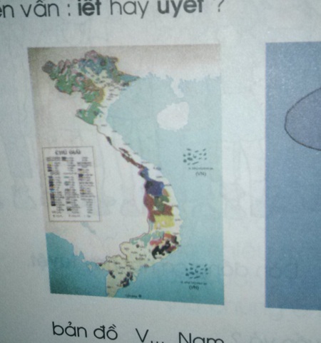 Bản đồ trang 78 SGK Tiếng Việt lớp 1, tập 2 được điều chỉnh rõ nét và tường minh
