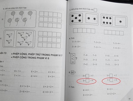 Hai phép tính lạ khiến học sinh lớp 1 bó tay.