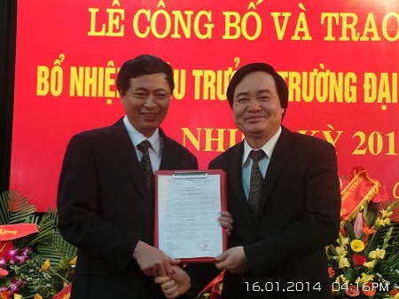 Bổ nhiệm Hiệu trưởng ĐH Khoa học Tự nhiên - 1 Giám đốc ĐH Quốc gia Hà Nội (