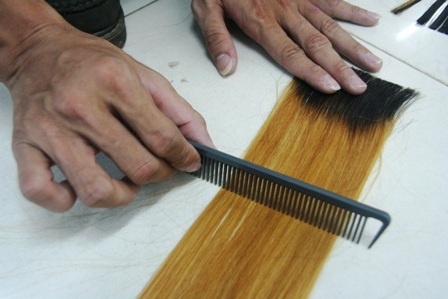 Vẽ tranh trên... tóc - 4