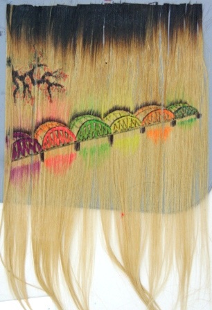 Vẽ tranh trên... tóc - 7