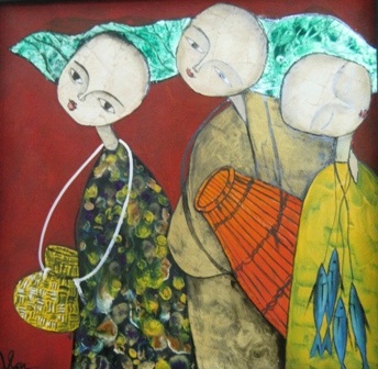 Xem phòng tranh 20/11 đẹp dung dị của thầy cô giáo mỹ thuật - 4