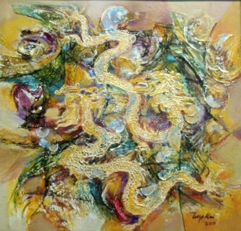 Rồng năm Nhâm Thìn trong tranh họa sĩ Huế - 13