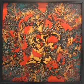 Xem bộ tranh mới của “bậc thầy” tranh sơn mài trừu tượng Huế 