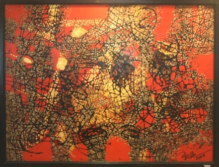 Xem bộ tranh mới của “bậc thầy” tranh sơn mài trừu tượng Huế 