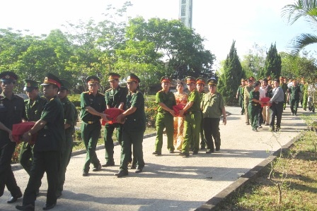 An táng 23 hài cốt liệt sĩ hy sinh tại Lào 