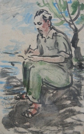 Xúc động người lính mù vẽ 3.000 bức chân dung Bác