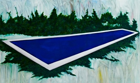 “Miền ký ức” - Dấu ấn những khoảnh khắc kỷ niệm - 6 Bơi (Swimming) - 162,28x97cm