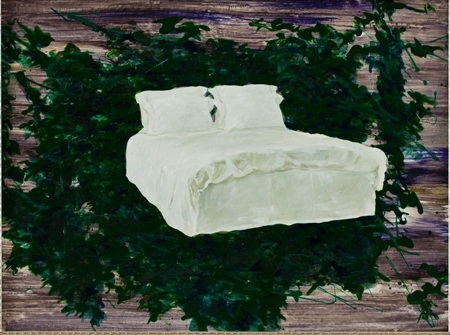 “Miền ký ức” - Dấu ấn những khoảnh khắc kỷ niệm - 7 Một chiếc giường (A bed) - 48x36cm